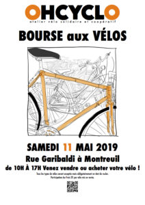 Bourse aux vélos – Rue Garibaldi – Samedi 11 mai 2019