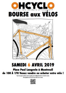 Bourse aux vélos – Croix de Chavaux – 6 avril 2019